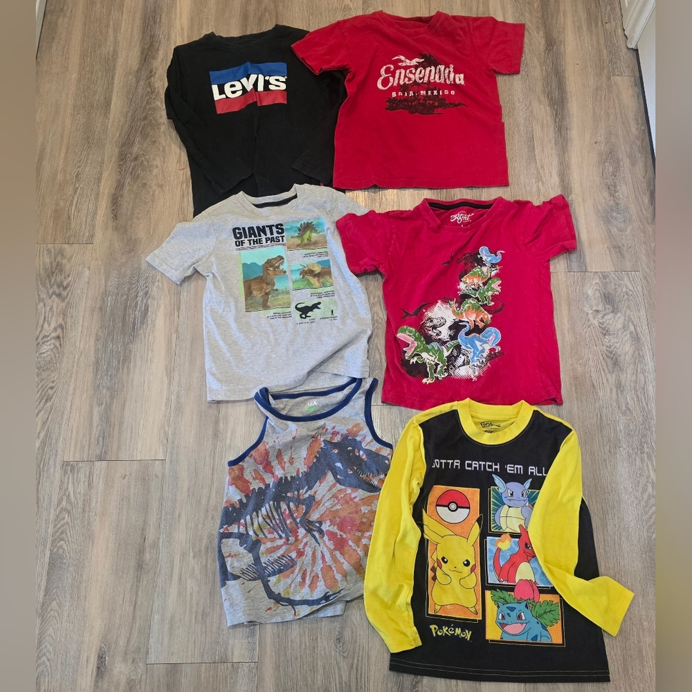 Huge Boys Bundle 5-8 Shirt Lot